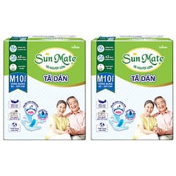 Combo 2 Tã Dán Người Lớn SunMate G2 Size M10 (10 Miếng)
