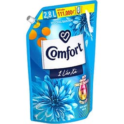 Nước Xả Làm Mềm Vải Comfort Chăm Sóc Chuyên Sâu Đậm Đặc Một Lần Xả Hương Ban Mai Túi 2.8L