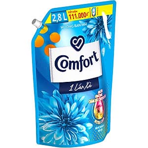 Nước Xả Làm Mềm Vải Comfort Chăm Sóc Chuyên Sâu Đậm Đặc Một Lần Xả Hương Ban Mai Túi 2.8L
