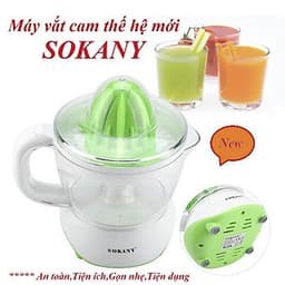 Máy vắt, ép cam , máy vắt cam điện màu xanh SOKANY 601D 700ml- 40w dễ dàng tháo lắp và vệ sinh , Vắt cam nhanh và tiện lợi + Tặng kèm thìa đong định lượng có vạch chia ml