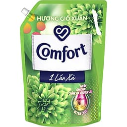 Nước Xả Làm Mềm Vải Comfort Chăm Sóc Chuyên Sâu Đậm Đặc Một Lần Xả Gió Xuân Túi 2.8L