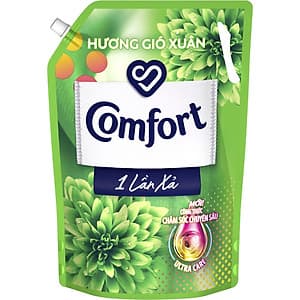 Nước Xả Làm Mềm Vải Comfort Chăm Sóc Chuyên Sâu Đậm Đặc Một Lần Xả Gió Xuân Túi 2.8L