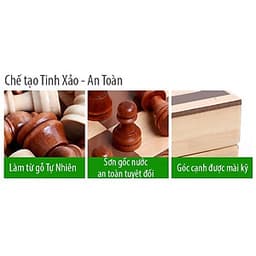 Cờ Vua Gỗ - Cờ Vua Cao Cấp - Đồ Chơi Bằng Gỗ Tự Nhiên