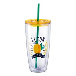 Ly Nhựa Có Ống Hút Lock&Lock HAP507YEL 750ml - Màu Vàng