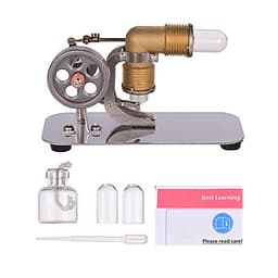 Mô Hình Động Cơ Hơi Nước Nóng - Màu Bạc