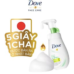 Sữa Rửa Mặt Dạng Bọt Dove Tinh Chất - Serum Se Khít Lỗ Chân Lông Và Kiềm Dầu 160Ml