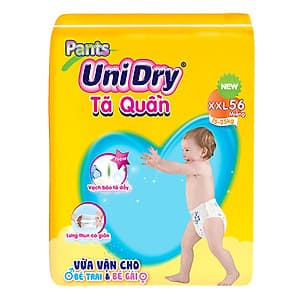 Combo 3 Tã Quần Unidry Ultra Jumbo XXL56 (56 Miếng)