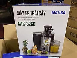 Máy Ép Trái Cây Matika MTK-3266 Công Suất Lớn 600W Lưỡi Dao Inox Bền Bỉ (500ml)-Hàng Chính Hãng