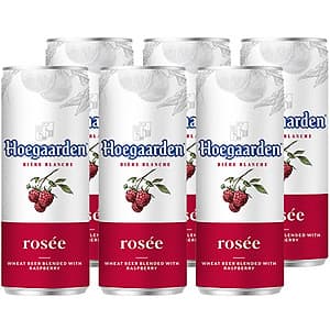 Lốc 6 lon bia Hoegaarden Rosee (330ml/lon)