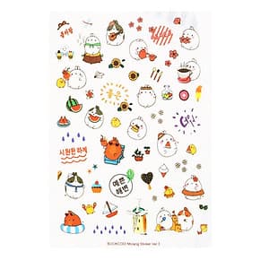 Sticker Dán Trang Trí Molang và Piu Piu ( Trang Trí Sổ Kế Hoạch, Sổ Nhật Ký) | Nhiều Mẫu