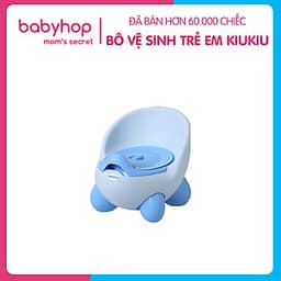 Bô vệ sinh trẻ em Kiu Kiu Babyhop cho bé từ 6 tháng đến 5 tuổi chống trơn trượt có chỗ dựa và khay