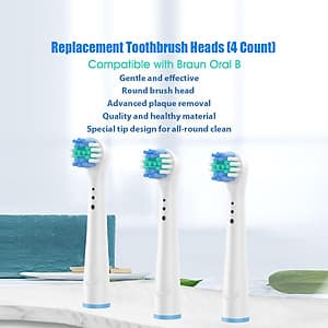 Đầu Bàn Chải Điện Lông Mềm Cho Braun Oral-B EB17a/18(4 Cái)