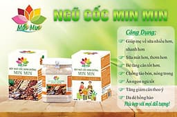  Ngũ Cốc Dinh Dưỡng Min Min  1 KG ( 2 hộp)- Ngũ Cốc Lợi Sữa Mẫu Mới 18 Loại Hạt