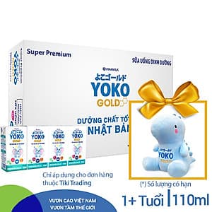 Thùng 48 Hộp Sữa Bột Pha Sẵn Vinamilk Yoko Gold 110ml