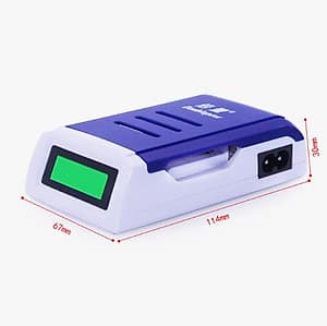  tự ngắt khi đầy Bộ Sạc Pin AA, AAA Tốc Độ Cao Hiển Thị Màn Hình LCD - K209 Doublepow 