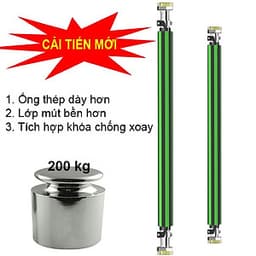 Xà đơn gắn cửa cải tiến có chốt chống xoay (83cm-130cm)	