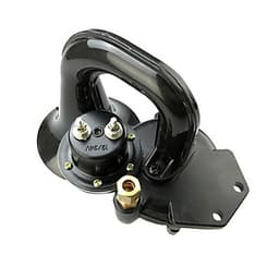 12V/24V 120DB Loud Single Trumpet Snail Air Horn Siren Waterproof Speaker Universal For Car Truck Bus Van - Black