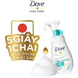 Sữa Rửa Mặt Dạng Bọt Dove Tinh Chất - Serum Cho Da Nhạy Cảm 160Ml