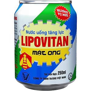 Nước uống tăng lực Lipovitan thùng thường 24 lon (24 x 250ml)
