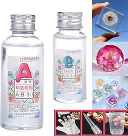 Keo Resin Epoxy Đổ Khối Trong Suốt (2 Chai)