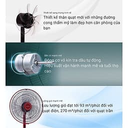 Quạt đảo trần MITSUBISHI CY16-GV SF-GY màu xám  49W cao cấp Made in Thailand- Hàng chính hãng 