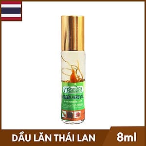 Dầu Lăn Thái Lan Thảo Mộc Green Herb Oil - 8ml 