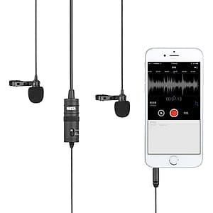 Micro Thu Âm Cài Áo Cho Điện Thoại, Máy Ảnh DSLR, Máy Quay BOYA BY-M1 AZONE