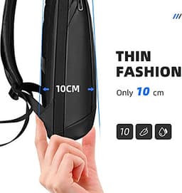 Ba Lô Chống Trộm Chống Nước MARK RYDEN Slim Laptop Backpack Men Thin   Back Pack 15.6 inch Work Man Backpack Business Bag Unisex Black Ultralight