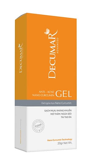 Gel ngừa mụn viêm thâm đầu đen  Decumar Advanced 20 gr hoàn toàn mới