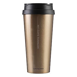 Ly Giữ Nhiệt Bằng Thép Không Gỉ Lock&Lock Clip Tumbler LHC4151GOD (540ml) - Gold