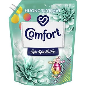 Nước Xả Làm Mềm Vải Comfort Chăm Sóc Chuyên Sâu Ngăn Ngừa Mùi Hôi Hương Tươi Mát túi 3.8L