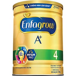 Combo 2 lon sữa bột Enfagrow A+ 4 1.7kg - Tặng xe chòi chân con ong (Màu ngẫu nhiên)