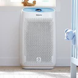 Máy lọc không khí trong nhà Philips AC1216/00 Công suất  50W Chất lượng không khí 4 màu, kết hợp màn hình led hiển thị - Hàng nhập khẩu