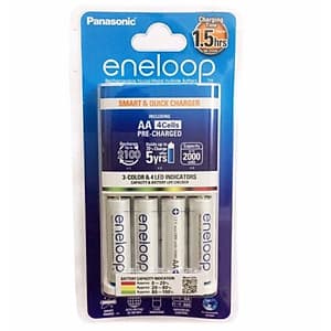 BỘ PIN SẠC NHANH PANASONIC AA/ AAA KJ55 (4 VIÊN AA 2000MAH) hàng chính hãng
