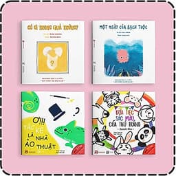 Fullset Ehon Nhật Bản cho bé thông minh sáng tạo: Ehon Điều Kỳ Diệu Của Hình Khối + Điều Kỳ Diệu Của Âm Thanh + Điều Kỳ Diệu Của Màu Sắc (Bộ 10 cuốn cho bé 0-6 tuổi / Bộ Sách Phát Triển Trí Tuệ & Kích Thích Thị Giác Cho Bé)