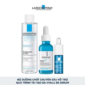 Bộ dưỡng chất chuyên sâu giúp hỗ trợ quá trình tái tạo da La Roche-Posay Hyalu B5 Serum