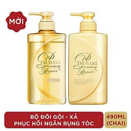 Bộ Đôi TSUBAKI Phục Hồi Ngăn Rụng Tóc (490ml/chai)