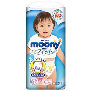 Tã Quần Cao Cấp Moony Nhật Bản Bé Gái XL38 (38 Miếng)