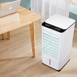 Quạt Điều Hòa Hơi Nước Đá  Có Bánh Xe kèm Điều Khiển Mini 