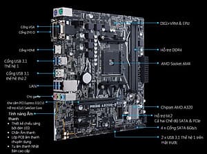Main Asus PRIME A320M-E - Hàng Chính Hãng