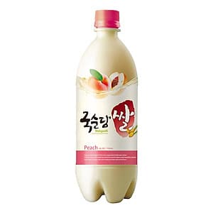 Rượu Gạo Hàn Quốc Kook Soon Dang Rice Makgeolli Hương Đào 3% 750ml