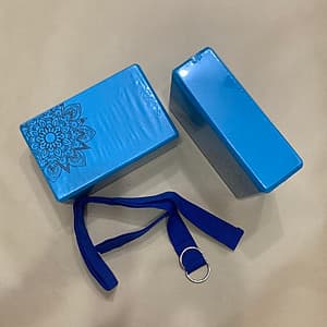 Bộ 2 gạch tập và 1 dây yoga cotton