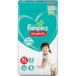 Combo 3 Tã quần Pampers giữ dáng cực đại XL62 - Size XL (62 Miếng x 3 Gói)
