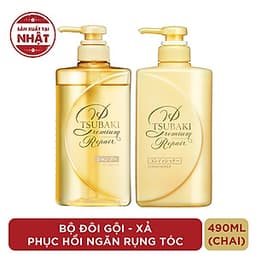 Bộ Đôi TSUBAKI Phục Hồi Ngăn Rụng Tóc (490ml/chai)