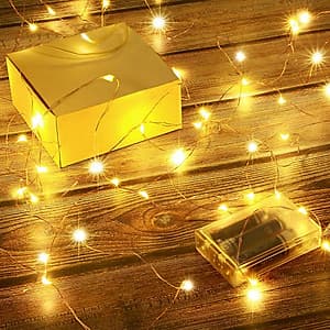 Đèn đom đóm dùng pin tiểu DEHA dây led cao cấp trang trí phòng, cắm trại.