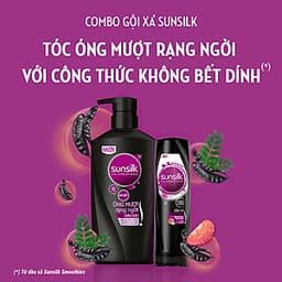 Combo Dầu Gội Sunsilk Óng Mượt Rạng Ngời 650g Và Dầu Xả Sunsilk Óng Mượt Rạng Ngời 320g