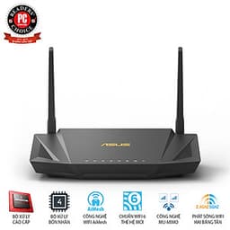 Gaming Router Wifi Asus RT-AX56U AX1800 WiFi 6 Băng Tần Kép AiMesh AiProtection MU-MIMO OFDMA - Hàng Chính Hãng 