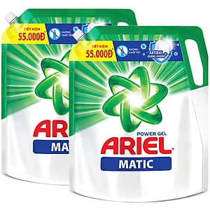 Combo 2 Túi Nước Giặt Ariel Matic Đậm Đặc (2.3kg/ Túi)
