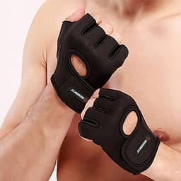 Găng tay nửa ngón tập gym, găng tay thể thao nam nữ thoáng khí GoodFit GF202G