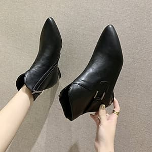 Giày bốt Martin thắt dây thời trang nữ cá tính